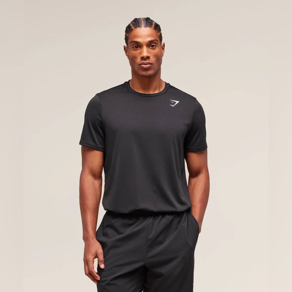 Gymshark Arrival Black Short Sleeve Tee Size M